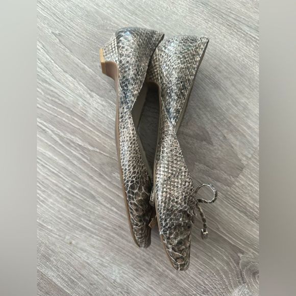 Nine West faux snakeskin ballet flats size 8.5 - Picture 4 of 4